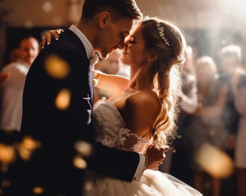 A beautifully decorated ceremony and reception area, showcasing the elegance and charm of the "Ceremony + Reception" theme.